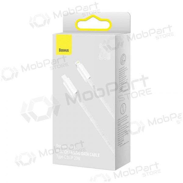 Cable Baseus Dynamic Type-C - Lightning 20W 1.0m (blanco) CALD000002