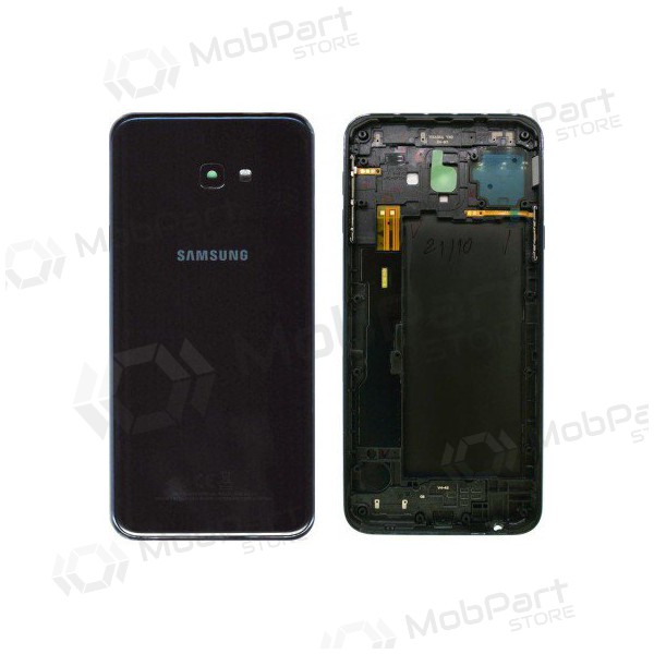Samsung J415 Galaxy J4+ 2018 tapa trasera de la batería (negro) (usada grade C, original) Samsung J415 Galaxy J4+ 2018 tapa trasera de la batería (negro) (usada grade C, original)