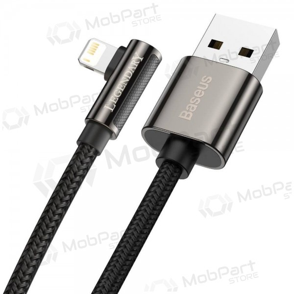 USB cable Baseus Legend Lightning 2.4A 2.0m (negro) CALCS-A01