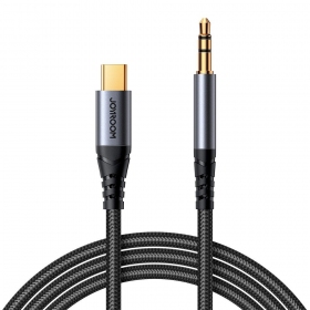 Audio cable Joyroom SY-A07 USB-C to 3,5mm 1.2m negro
