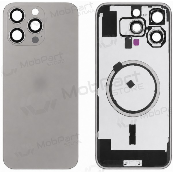 Tapa trasera para Apple iPhone 16 Pro Max (gris) - Premium