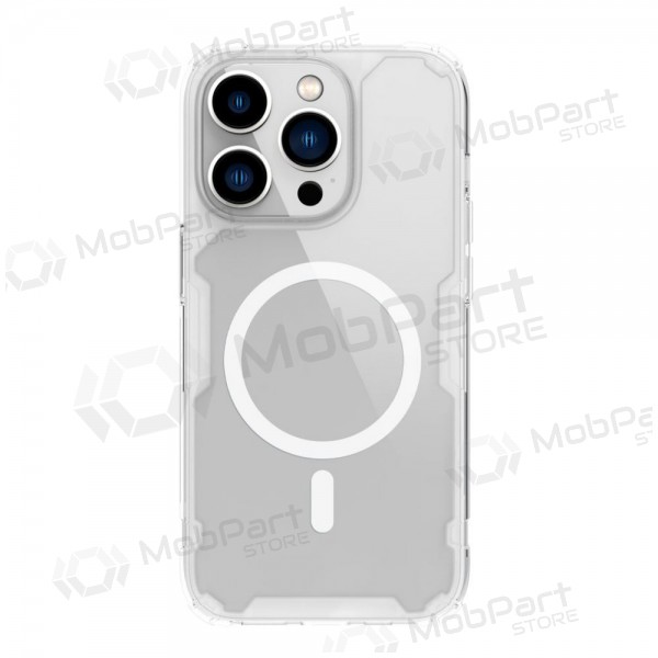 Apple iPhone 13 Pro Max funda „Nillkin Nature Magnetic“ (blanco)