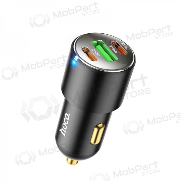 Cargador de coche Hoco NZ6 45 W PD 2x USB-C + USB-A negro