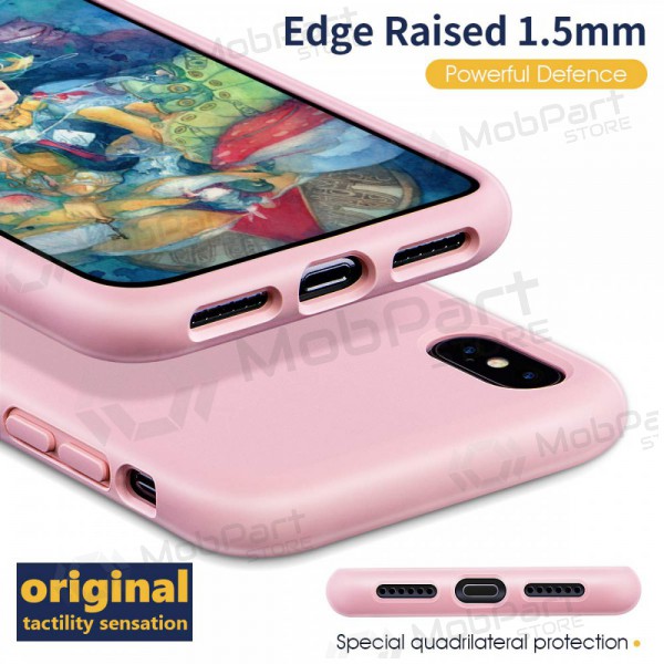 Funda para Apple iPhone 13 mini - Liquid Silicone - 1.5mm (rosa)