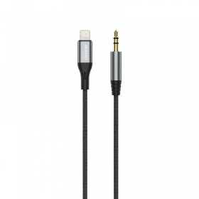 Cable de audio Dudao L11Pro Lightning a 3.5 mm 1 m negro