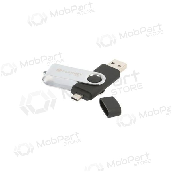 Memoria Platinet 16GB OTG USB 2.0 + microUSB (negro)