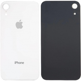 Apple iPhone XR tapa trasera de la batería (blanco) (bigger hole for camera)