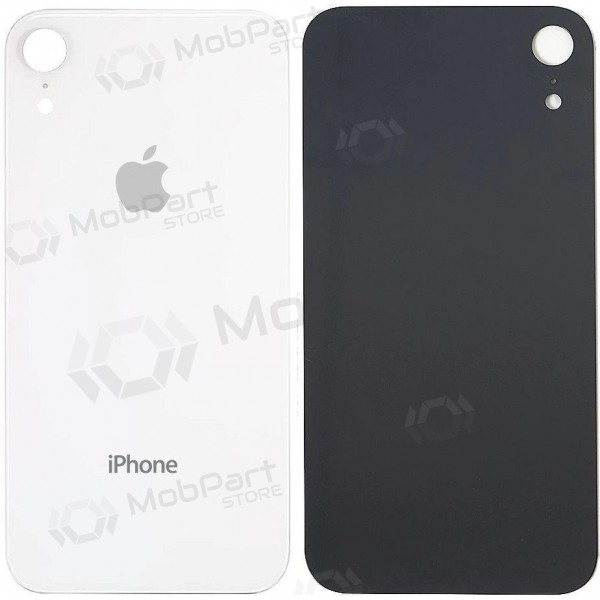 Apple iPhone XR tapa trasera de la batería (blanco) (bigger hole for camera) Apple iPhone XR tapa trasera de la batería (blanco) (bigger hole for camera)