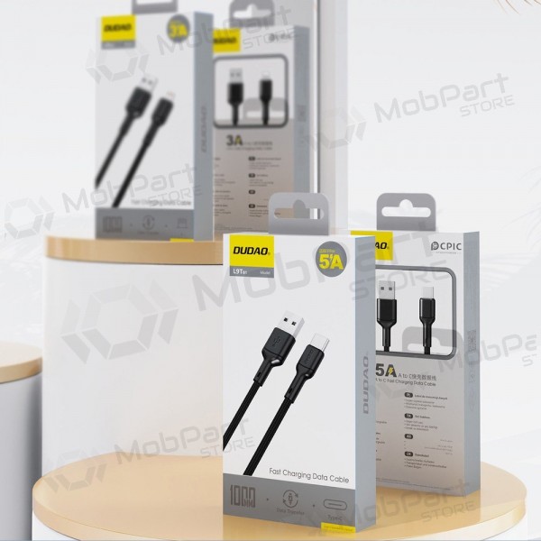 Cable USB Dudao L9T USB-A a USB-C 5A 1.0m negro
