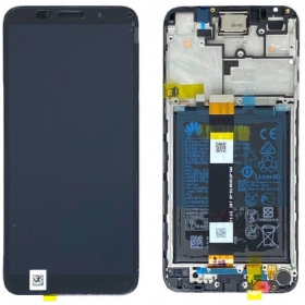 Huawei Y5p 2020 pantalla (negro) (con un marco y bateria) (service pack) (original)