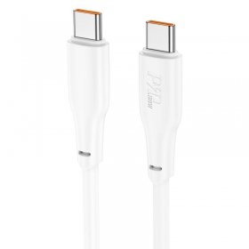 Cable USB-C Hoco X93 USB-C a USB-C 1 m 100 W blanco