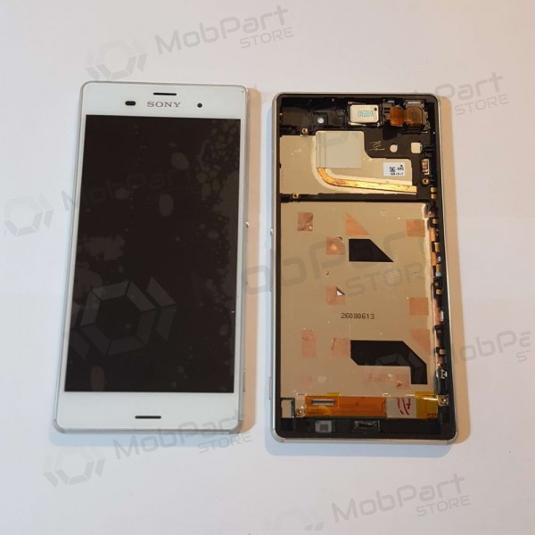 Sony D6603 Xperia Z3 pantalla (blanco) (con un marco) (usada grade C, original)