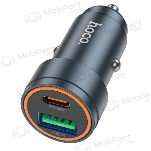 Cargador de coche Hoco Z57A 30 W USB-C + USB-A