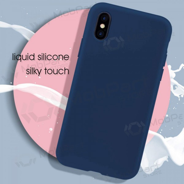 Funda para Apple iPhone 12 - Liquid Silicone - 1.5mm (azul oscuro)