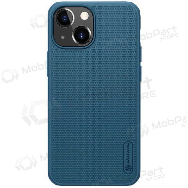 Apple iPhone 15 funda „Nillkin Frosted Shield“ (azul)