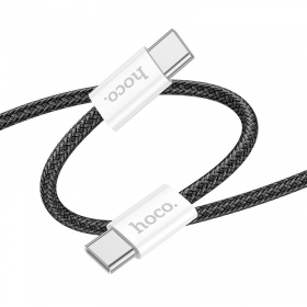 USB cable Hoco X104 60W USB-C to USB-C 2.0m negro