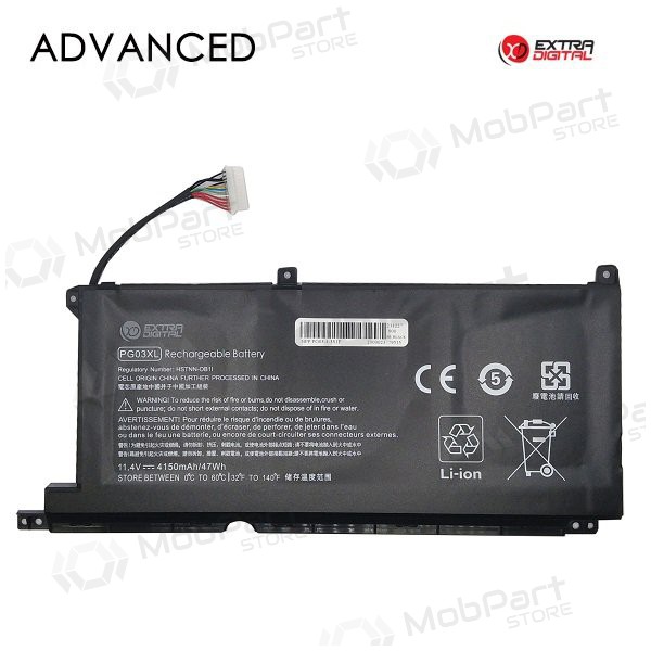HP PG03XL, 4150mAh Bateria para portatil, Advanced HP PG03XL, 4150mAh Bateria para portatil, Advanced