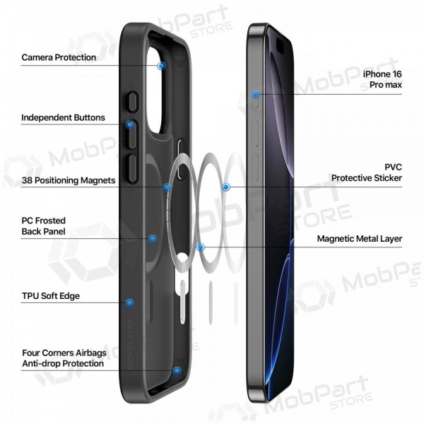 Funda para Apple iPhone 16 Pro Max - Dux Ducis Yind (negra)