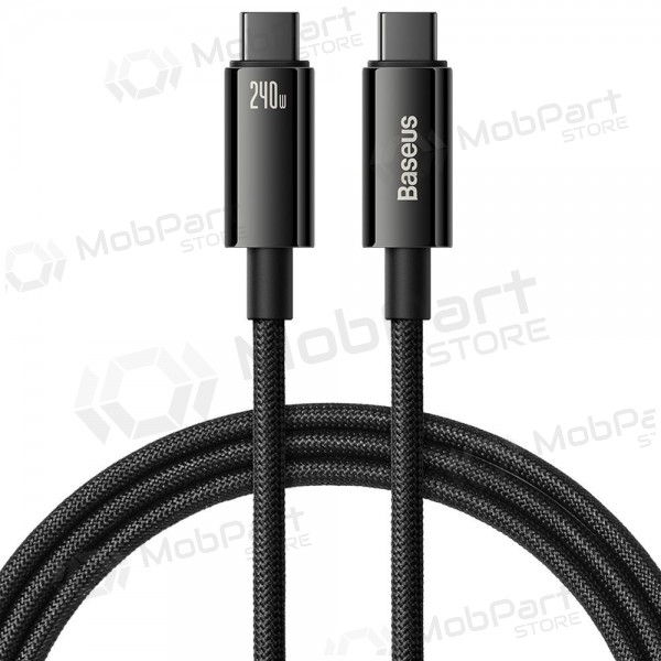 Cable USB-C Baseus Tungsten CAWJ040001 USB-C a USB-C 1 m 240 W negro