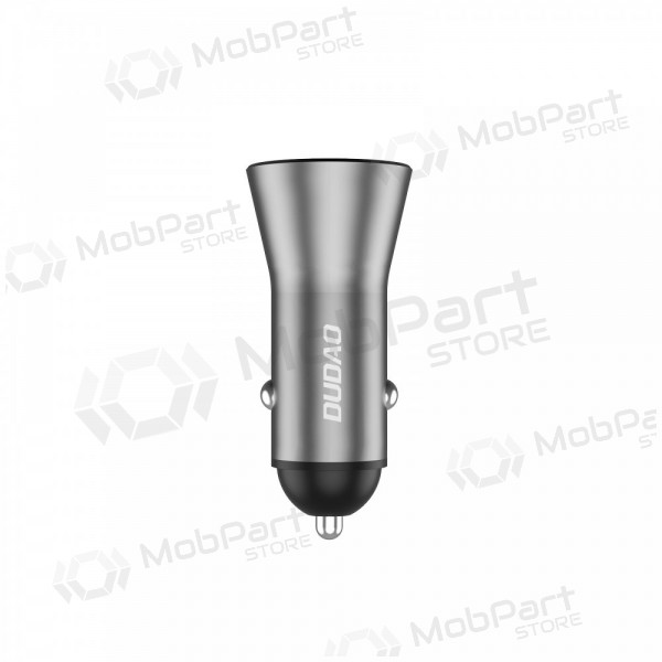 Cargador de coche Dudao R4Max 55 W USB-C + USB-A gris