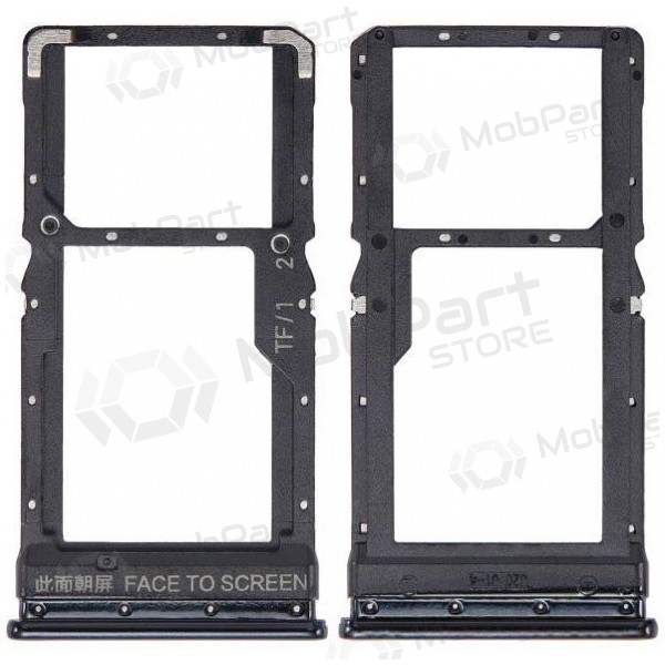 Soporte de tarjeta SIM Xiaomi Poco X3, X3 NFC, X3 Pro (negro) (original)