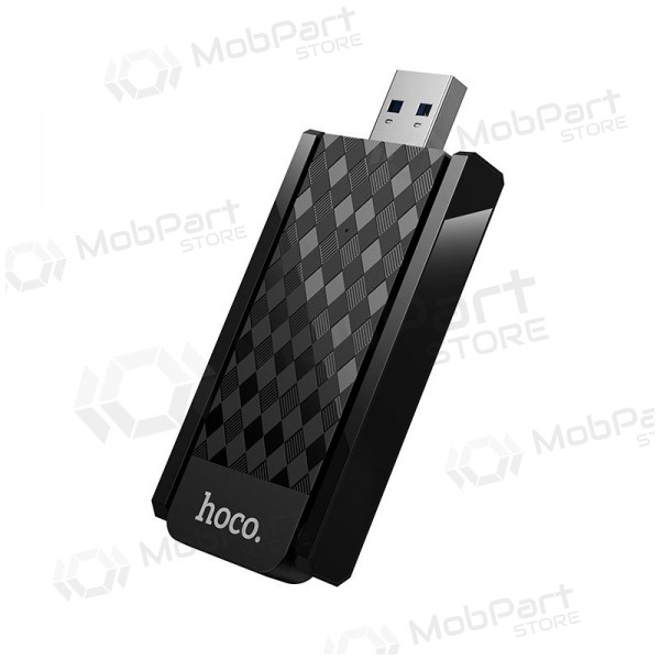 Adaptador USB Wi-Fi Hoco HI34 USB 3.0 Wi-Fi 6 negro