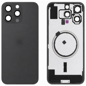 Tapa trasera para Apple iPhone 16 Pro Max (negro) (Premium)