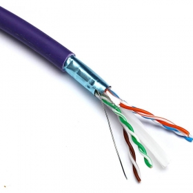 Cable de red Excel 190-076 Cat6 F/UTP (LZSH, B2CA, violeta, bobina de 305m.)