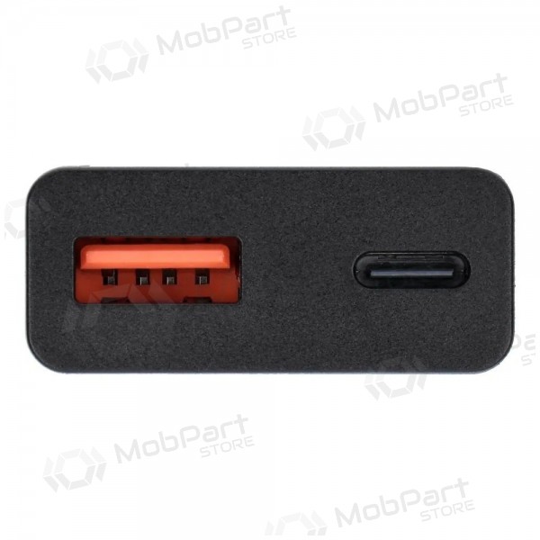 Cargador de teléfono Blue Star Slim 25 W GaN USB-C + USB-A negro