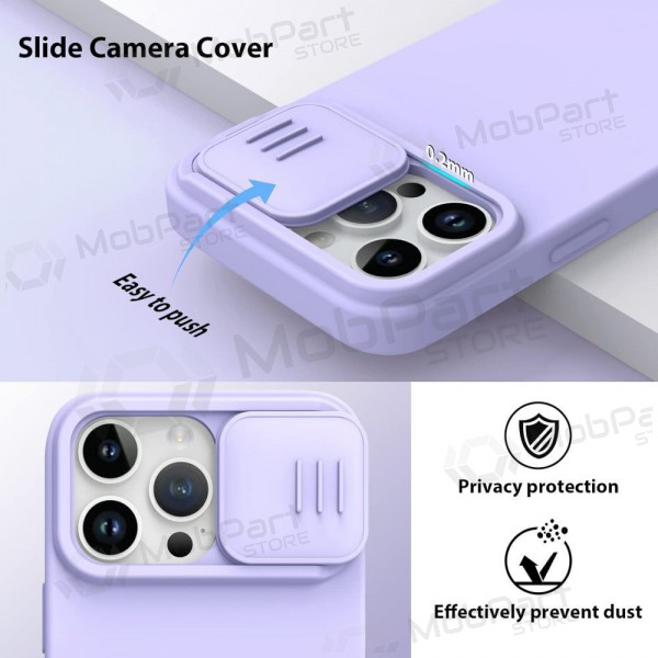 Funda para Apple iPhone 14 - Nillkin Silicone (violeta claro)