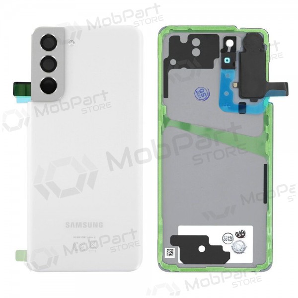 Samsung G991 Galaxy S21 5G tapa trasera de la batería (Phantom White) (usada grade B, original) Samsung G991 Galaxy S21 5G tapa trasera de la batería (Phantom White) (usada grade B, original)