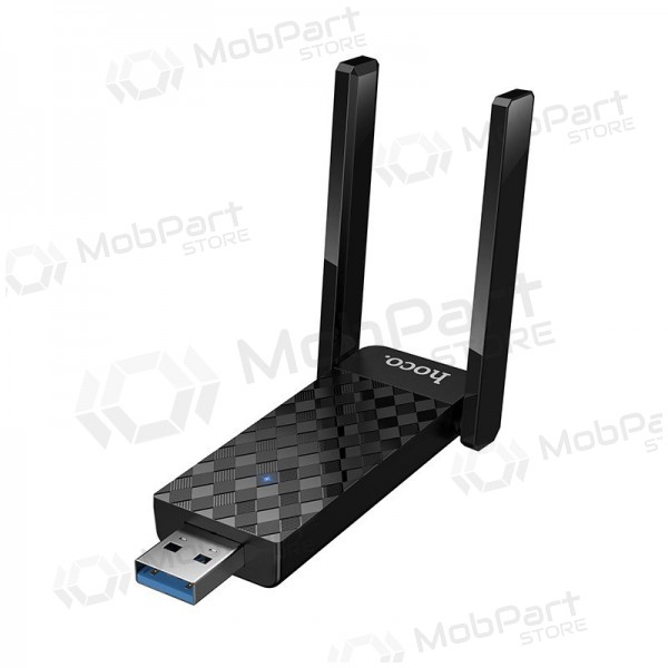 Adaptador USB Wi-Fi Hoco HI34 USB 3.0 Wi-Fi 6 negro