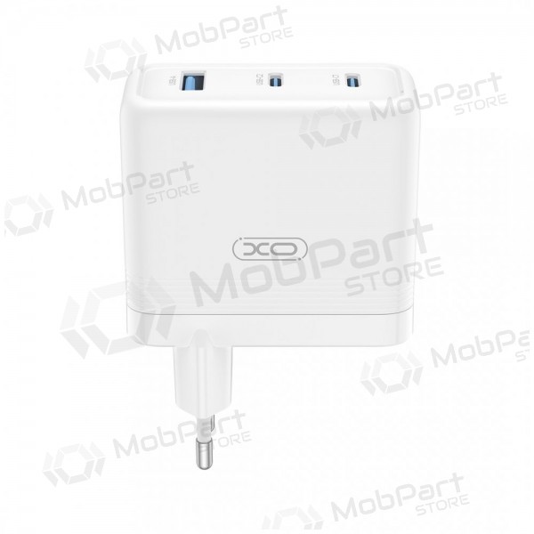 Cargador de teléfono XO CE35 100 W 2x USB-C + USB-A blanco