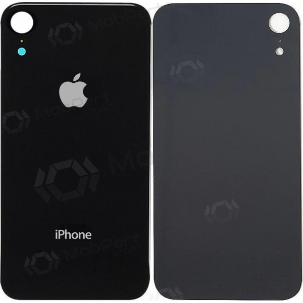 Apple iPhone XR tapa trasera de la batería (negro) (bigger hole for camera) Apple iPhone XR tapa trasera de la batería (negro) (bigger hole for camera)