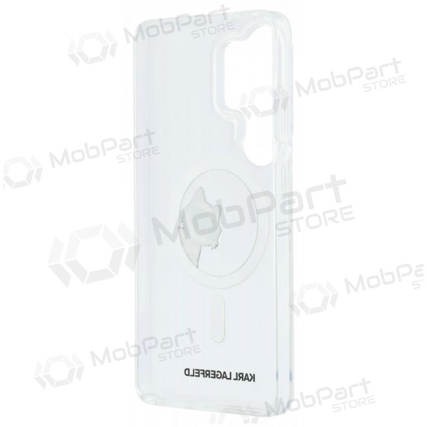 Funda para Samsung Galaxy S26 Ultra - Karl Lagerfeld IML Choupette Peekaboo Logo Magnetic (transparente)