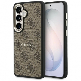 Funda para Samsung Galaxy S26 -Guess PU Leather 4G Gold Frame Magnetic- (marrón)