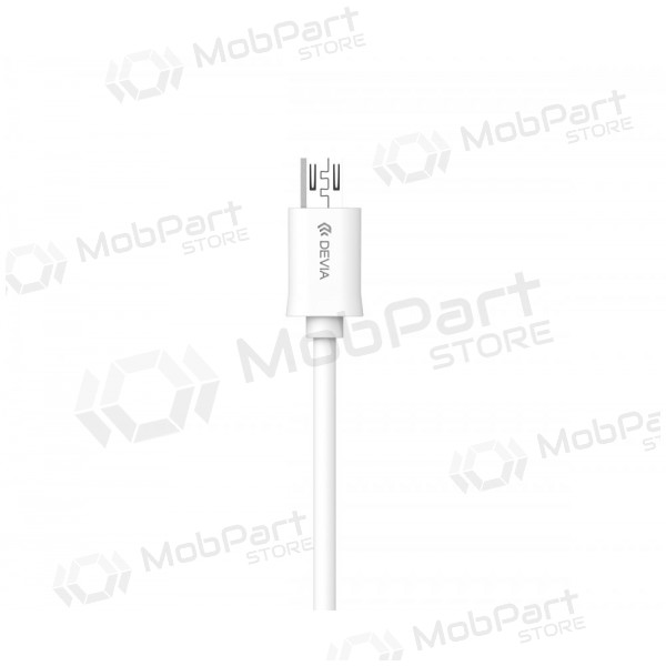 USB cable Devia Smart microUSB 2.0m (blanco)
