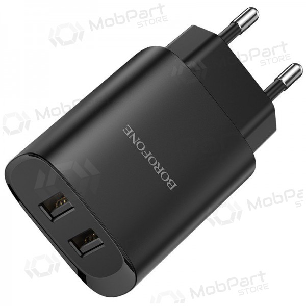 Cargador Borofone BN2 2xUSB 2.1A (negro)