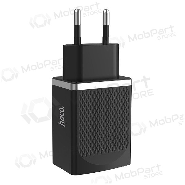 Cargador HOCO C42A Vast power QC3.0 USB 18W (3.6V-6.5V/3A, 6.6V-9V/2A, 9.1V-12V/1.5A) (negro)