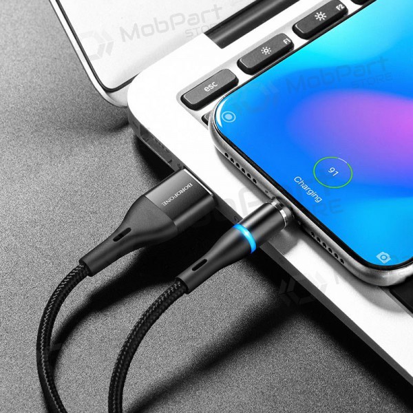 USB cable Borofone BU16 Skill Magnetic Type-C 1.0m (negro)