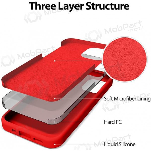 Funda de silicona Mercury para Apple iPhone 16e (rojo)