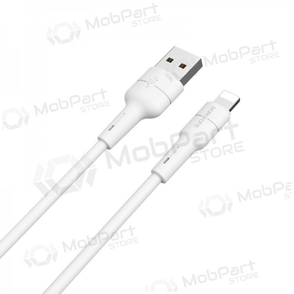 USB cable Borofone BX30 Lightning 1.0m (blanco)