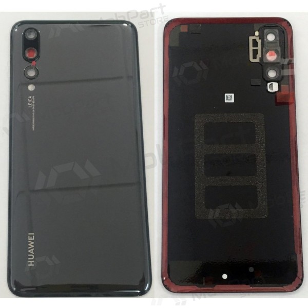 Huawei P20 Pro tapa trasera de la batería (negro) (service pack) (original)