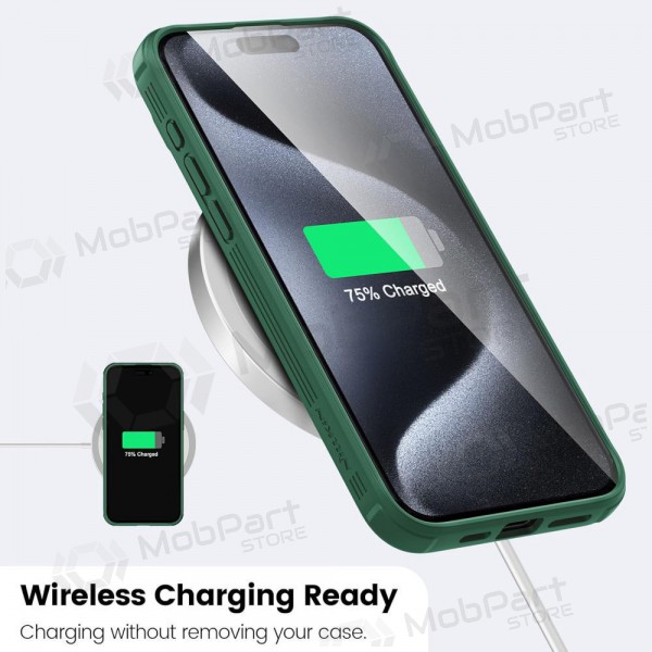 Apple iPhone 14 funda „Nillkin CamShield Pro“ (verde)
