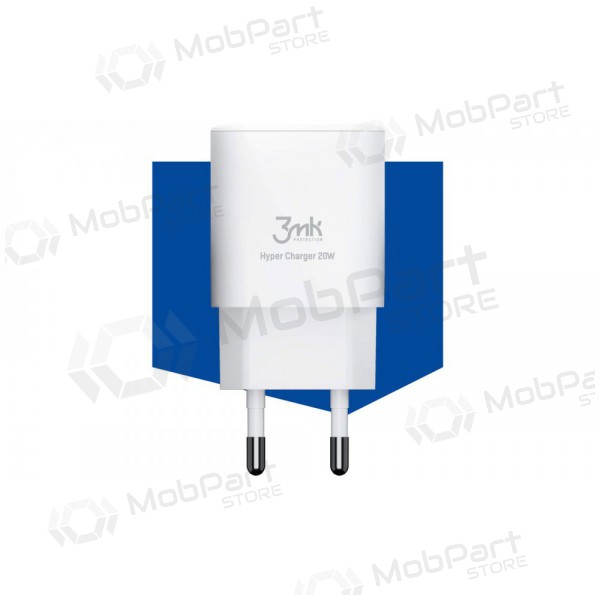 Cargador 3MK HyperCharger 20W 1xUSB-C + 1xUSB-A PD/QC