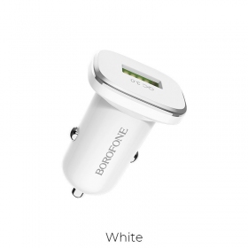 Cargador automobilinis Borofone BZ12A Quick Charge 3.0 (3.0A) (blanco)