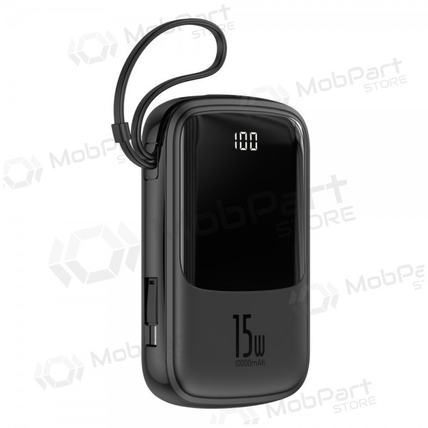 Batería externa Power Bank Baseus Q Pow With Type-C Cable 10000mAh negro PPQD-A01