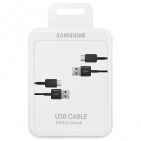 USB cable Samsung EP-DG930MBEGWW Type-C 1.5m 2piezas. (negro) (OEM)