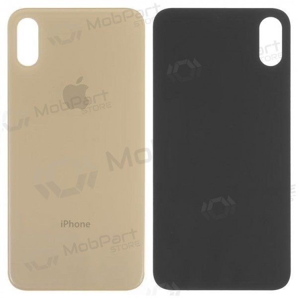 Apple iPhone XS tapa trasera de la batería (dorado) (bigger hole for camera) Apple iPhone XS tapa trasera de la batería (dorado) (bigger hole for camera)