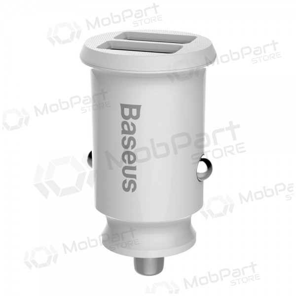 Cargador automobilinis Baseus Grain (3.1A) x 2 USB CCALL-ML02 (blanco)